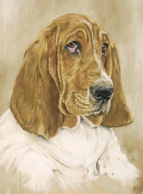 Basset aux pastels sur Pastelcard, 9 étapes, durée estimée 5h