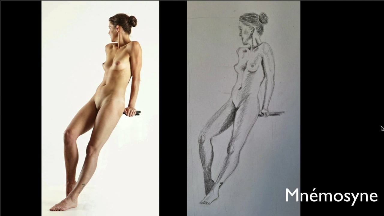 Croquis de modèle debout