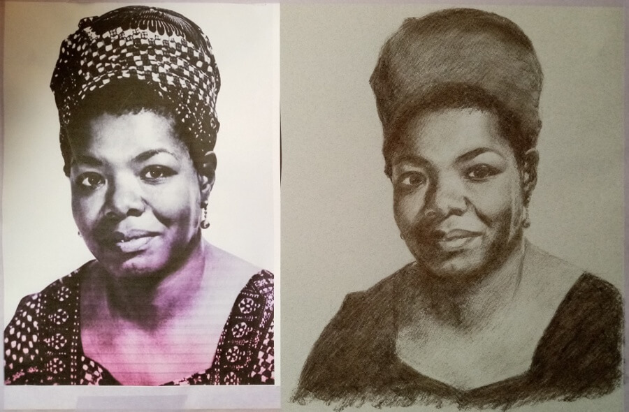 Adèss divers Maya Angelou Sight-Size