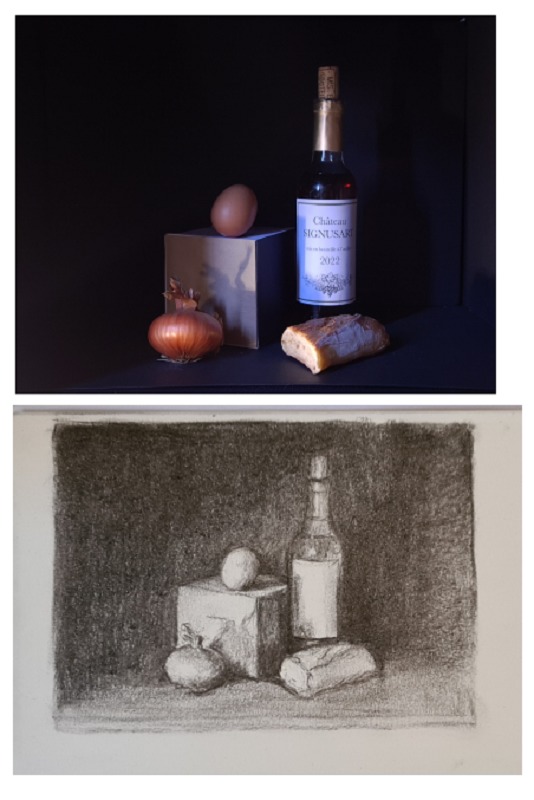 Simoneleone- vignette au fusain