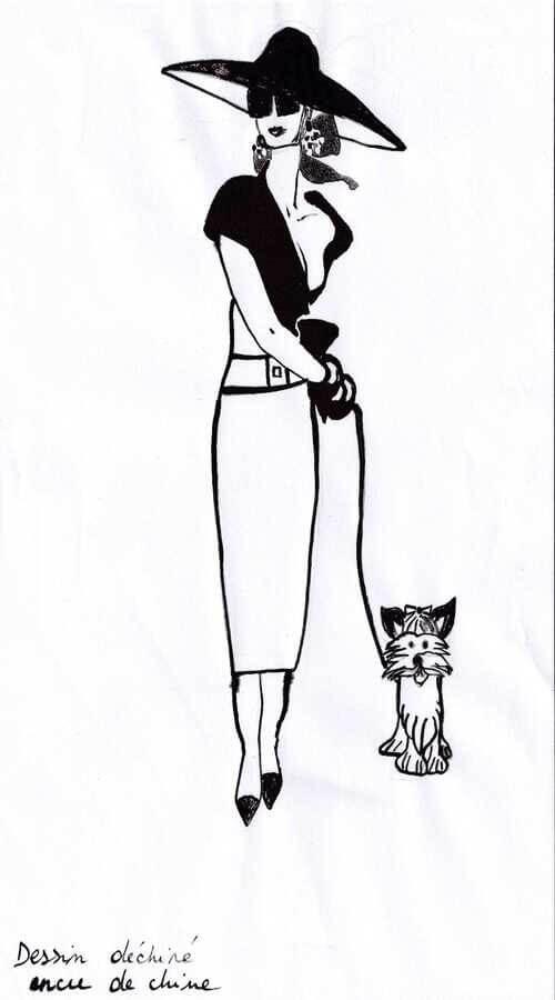 La femme et le chien