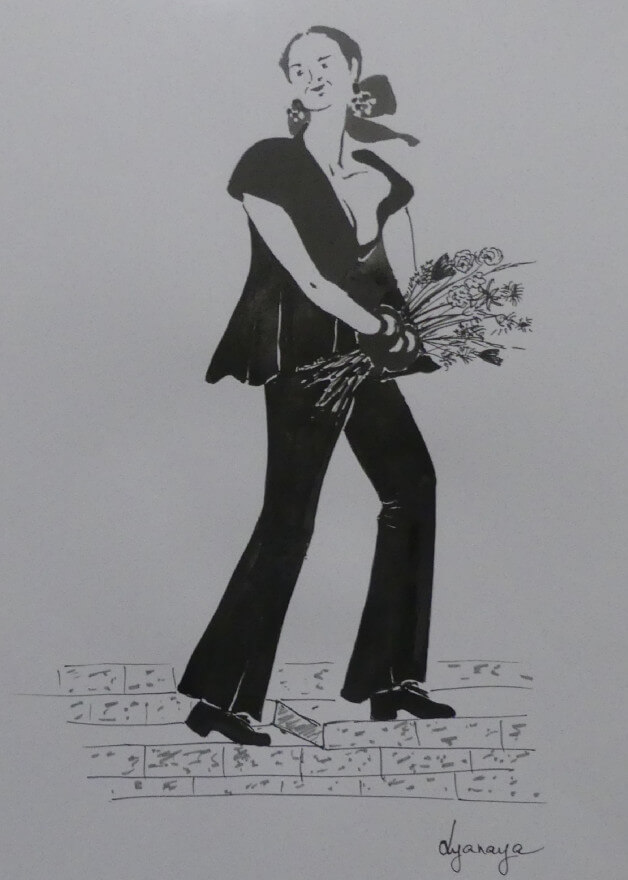 femme au bouquet - Lyanaya
